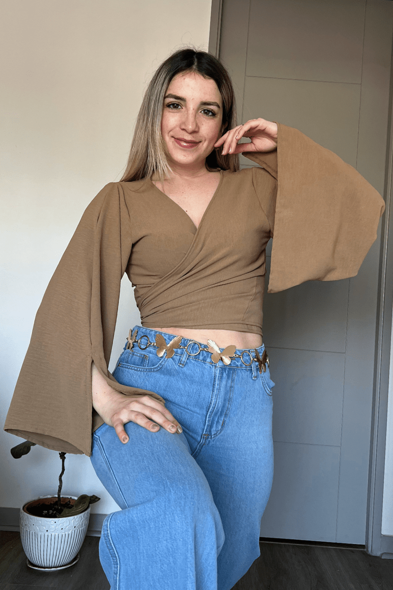 Blusa manga boho Lucky Colletion