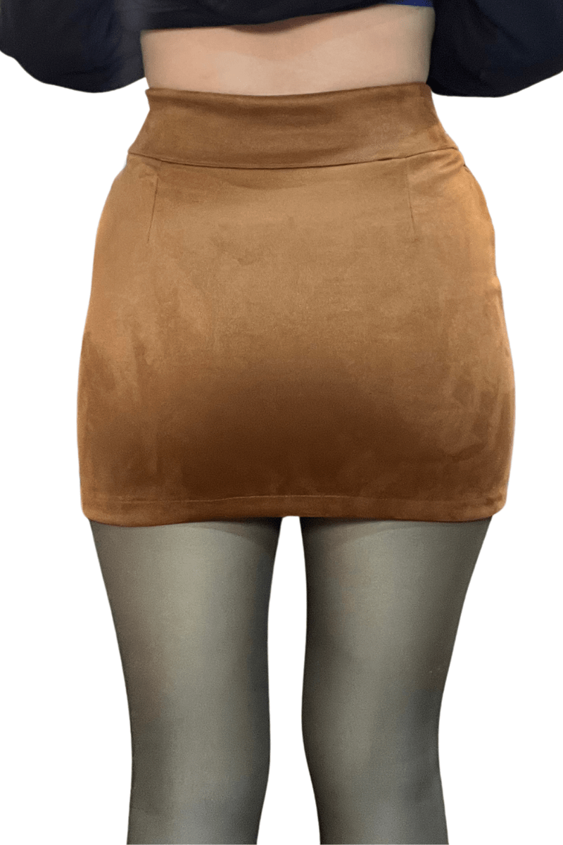 Falda de gamuza con bolsillos Lucky Collection