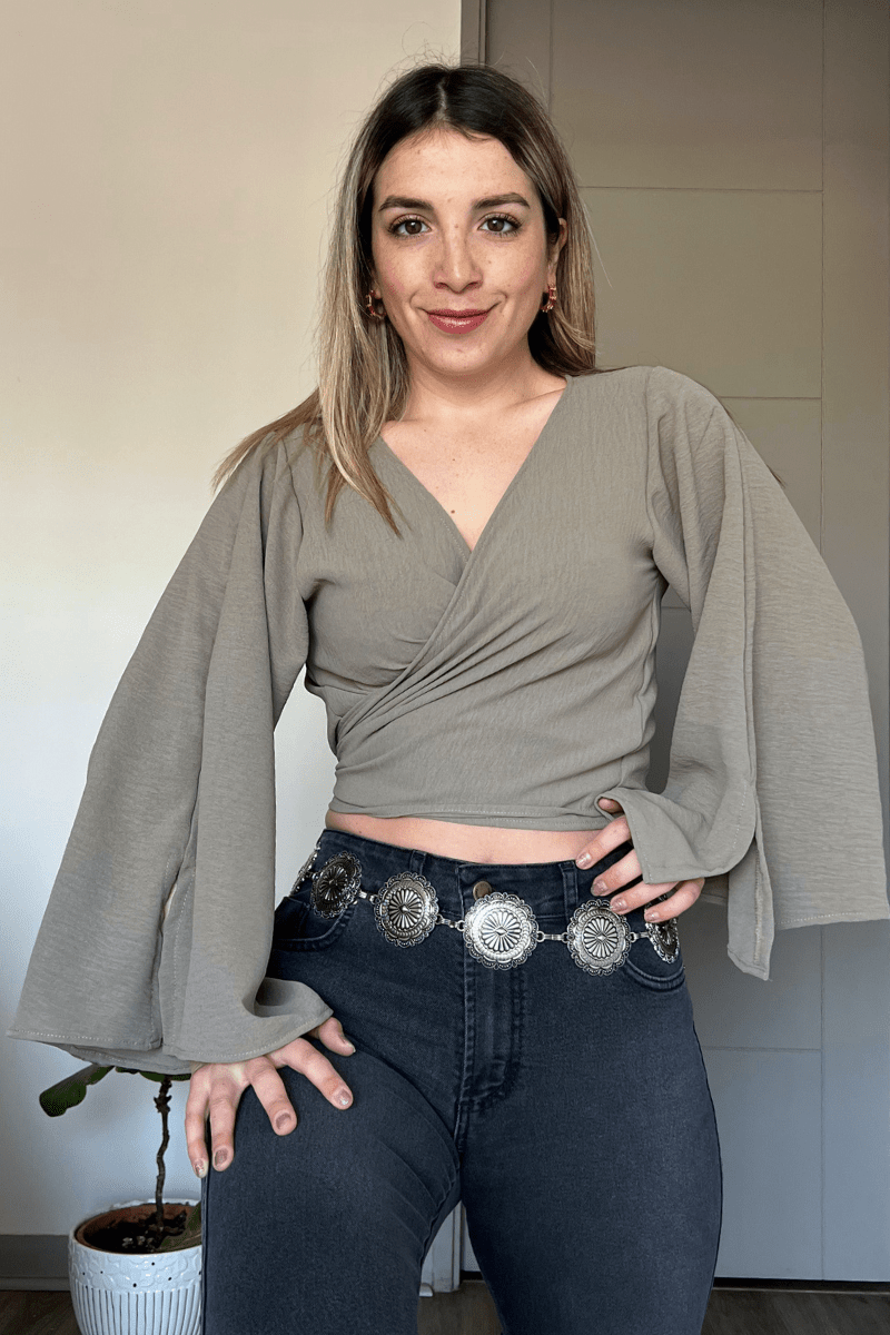 Blusa manga boho Lucky Colletion
