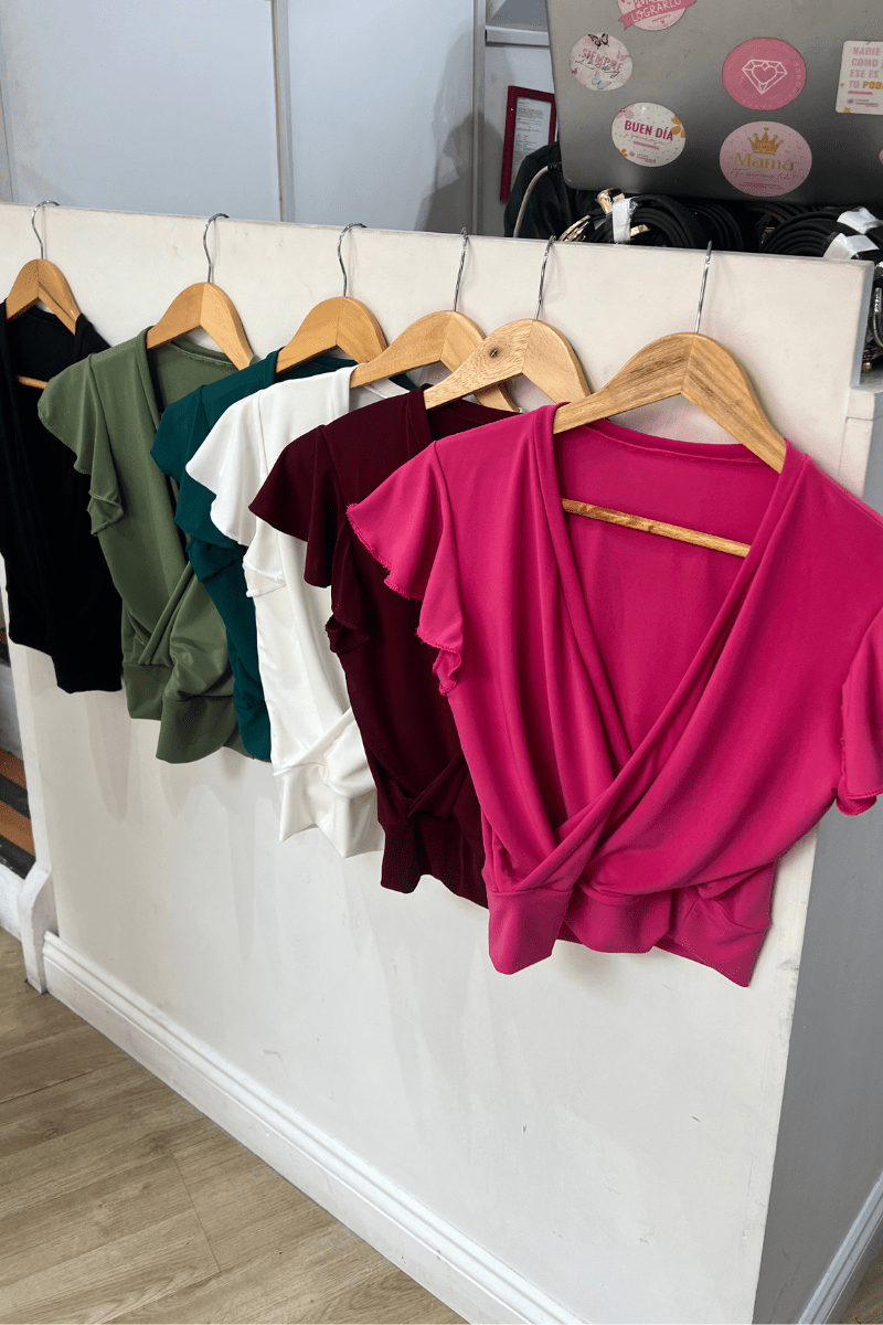 Top manga vuelitos V doble lycra Lucky Collection