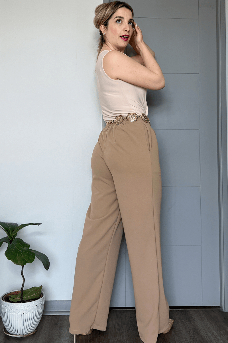 Body doble lycra escote V sin mangas