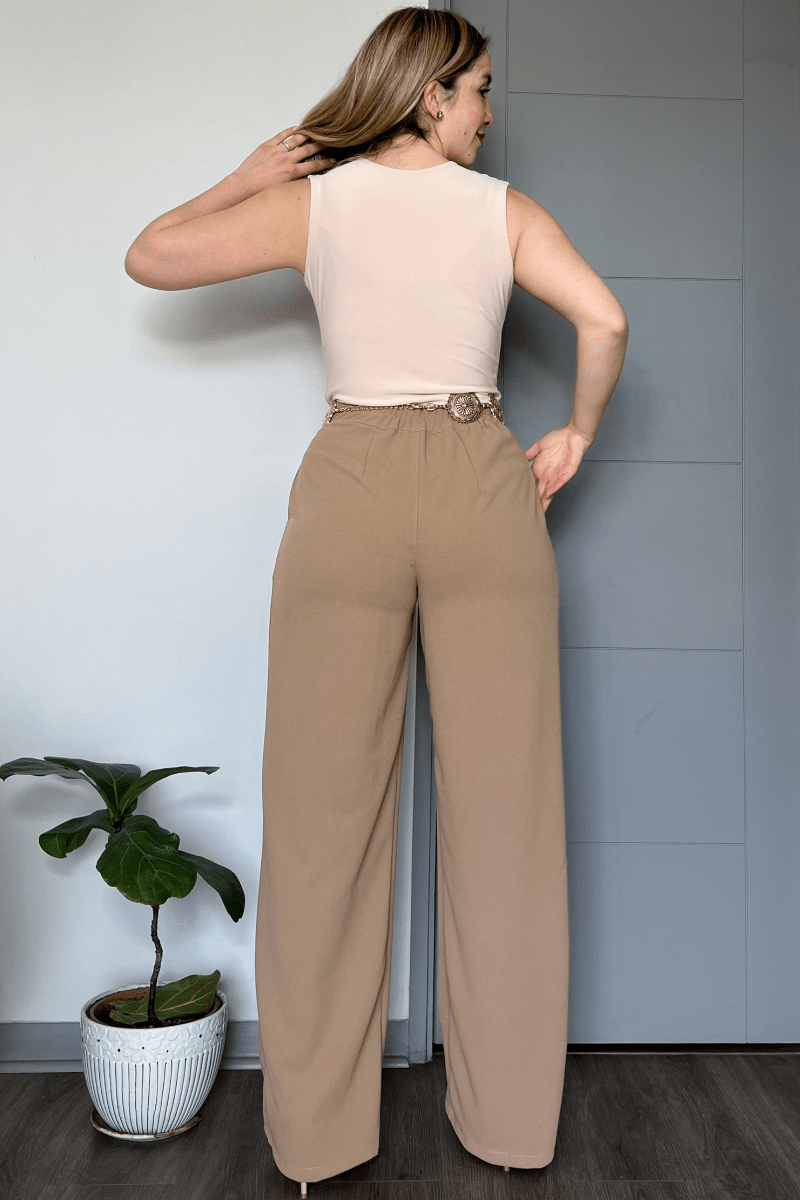 Body doble lycra escote V sin mangas