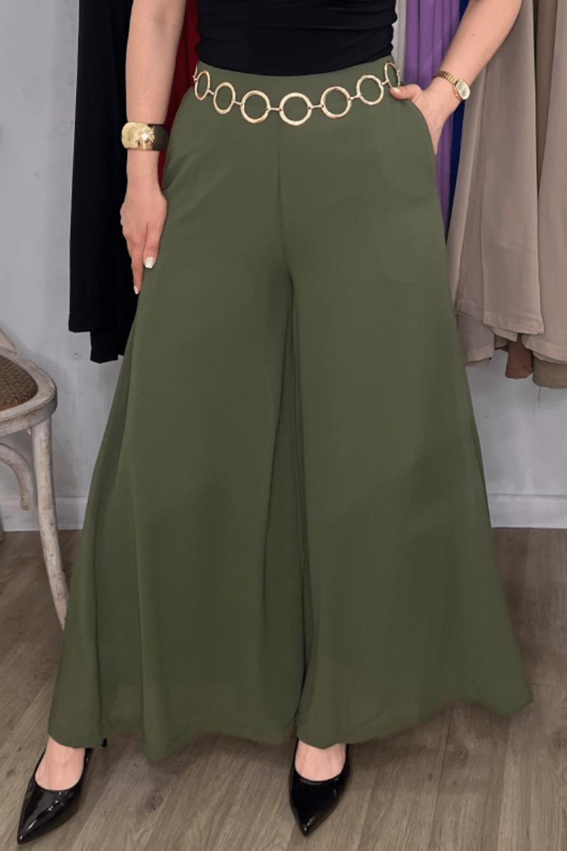 Palazzo de gasa interior algodón