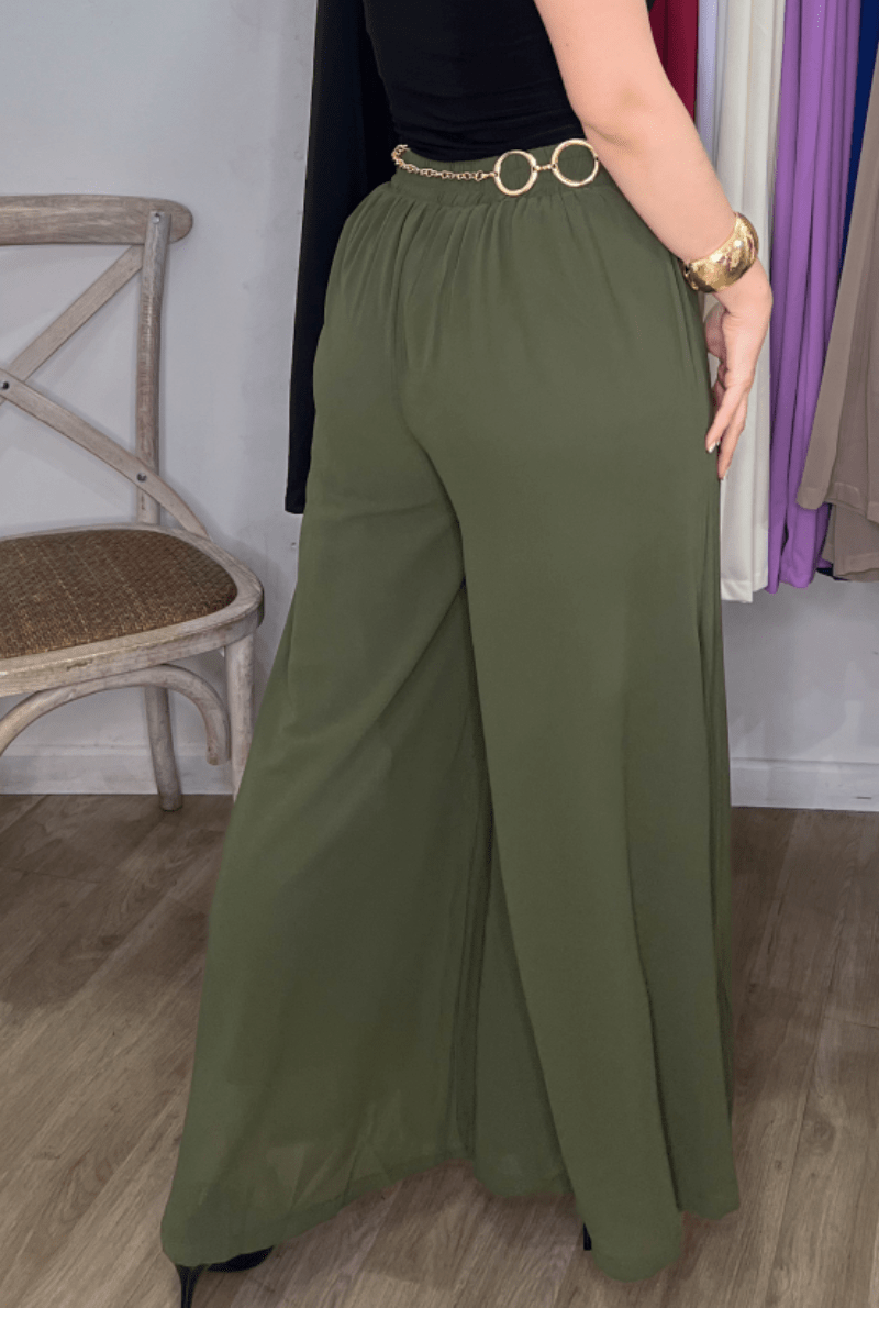 Palazzo de gasa interior algodón