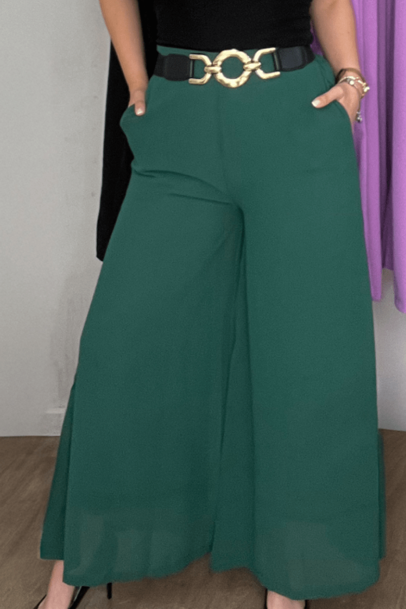 Palazzo de gasa interior algodón