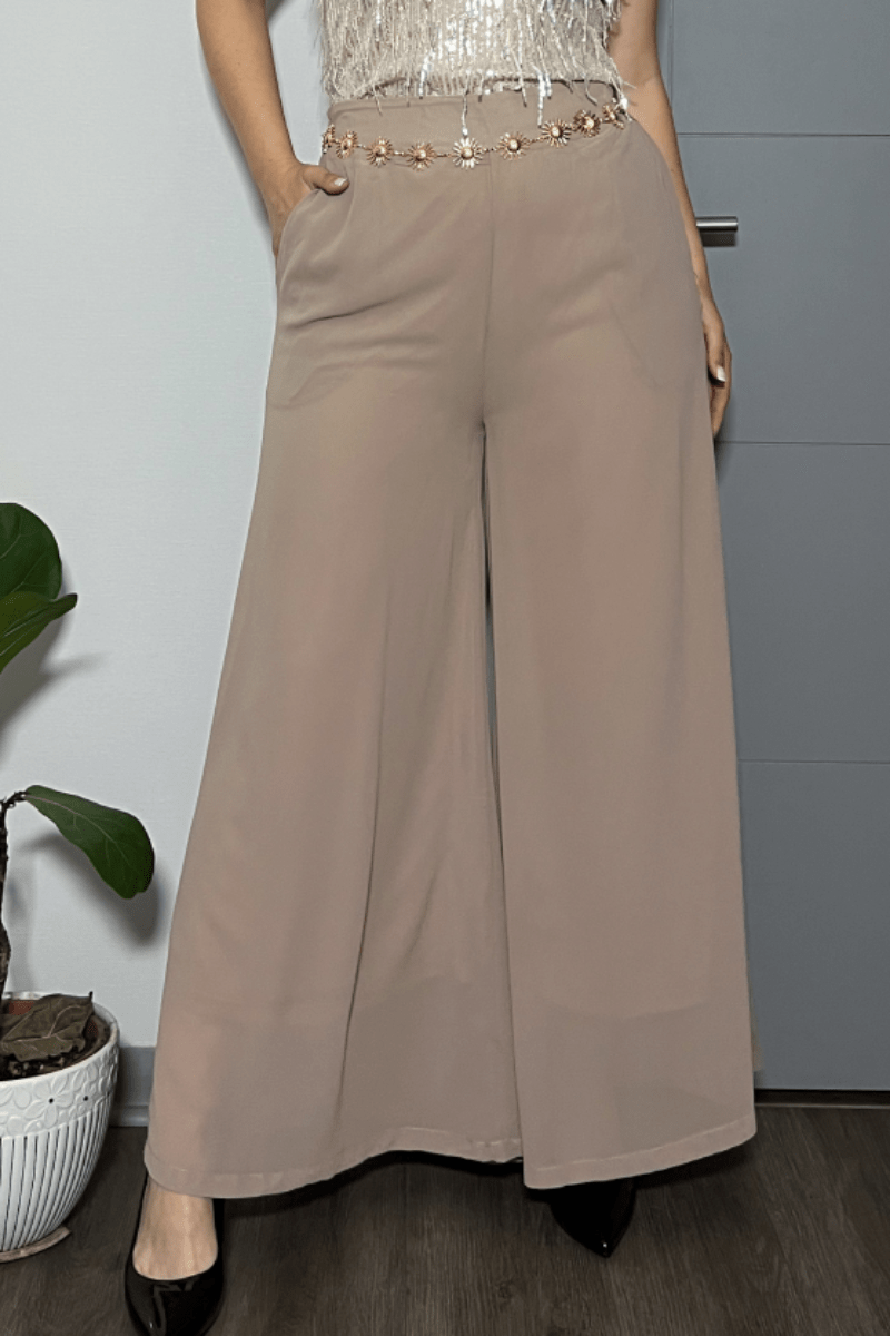 Palazzo de gasa interior algodón