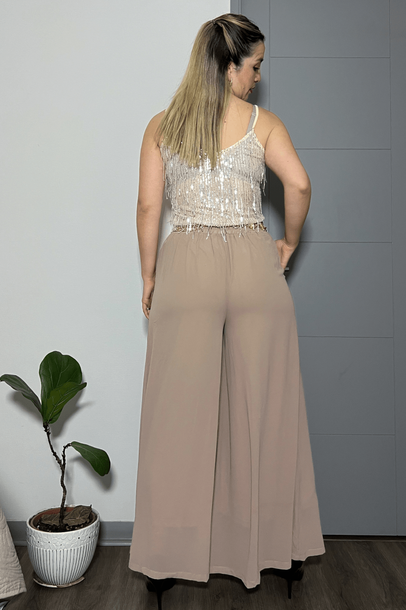 Palazzo de gasa interior algodón