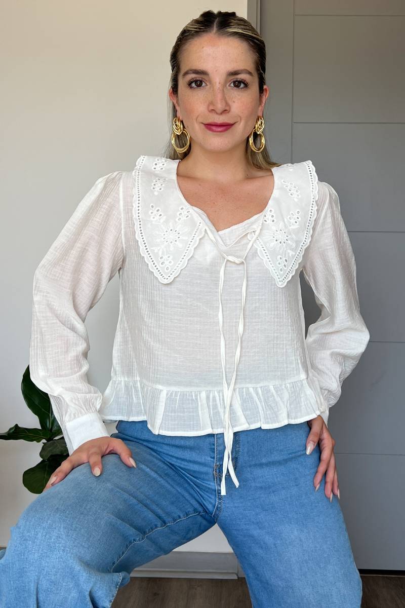 Blusa boho mujer mangas largas