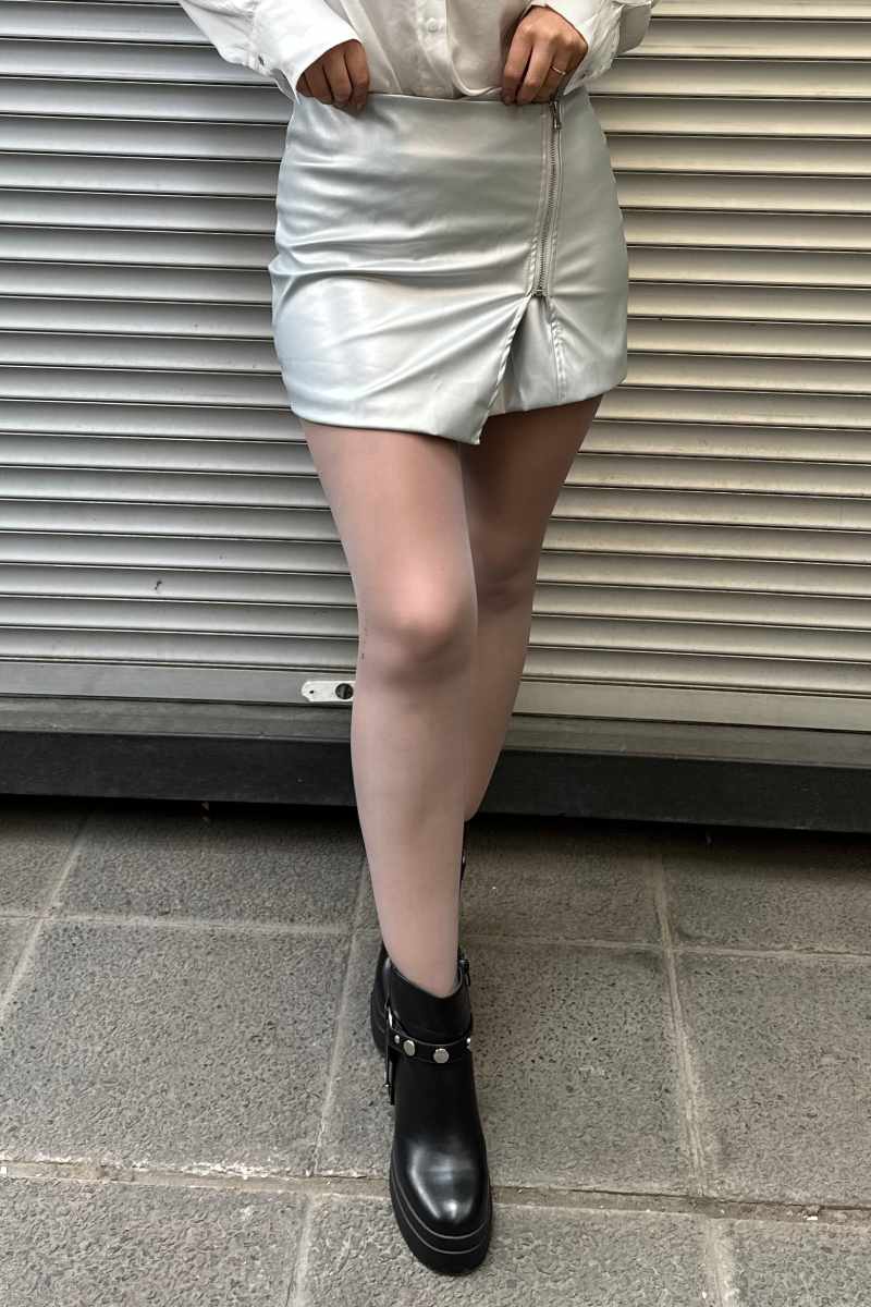 Mini falda eco cuero