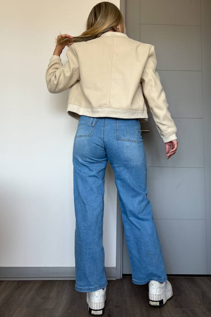 Chaqueta bomber mujer cropped calidad premium