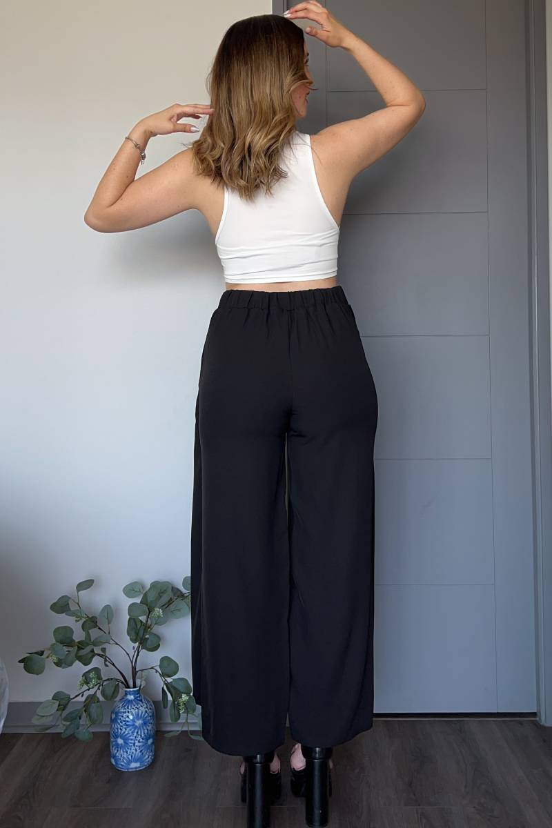 Pantalón palazzo mujer corte tulipán